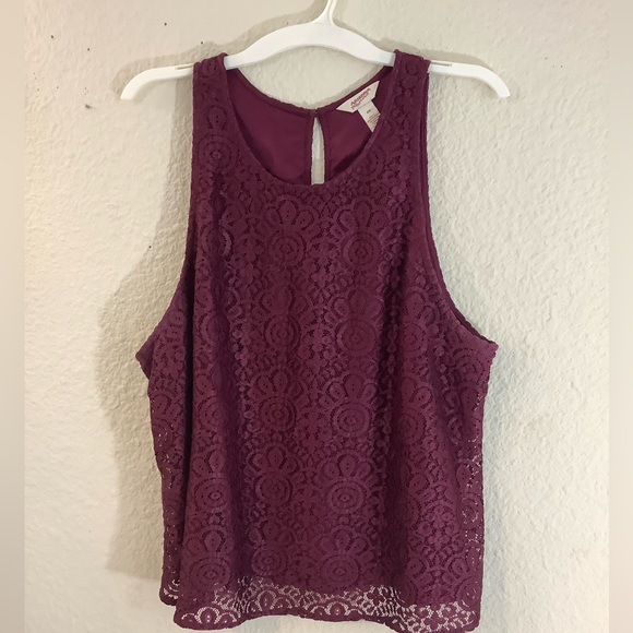 Arizona Jeans Co. lace sleeveless top Junior Plus XXL - Picture 12 of 14